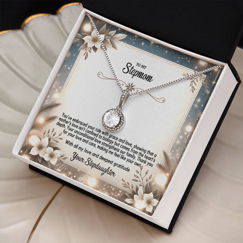 4055(c) Eternal Hope Necklace, Gift to my Stepmom with Beautiful Message Card