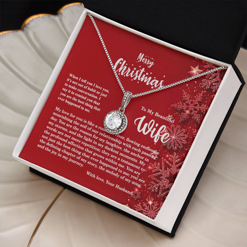 4013b Eternal Hope Necklace, Gift to My Wife with Beautiful Message Card