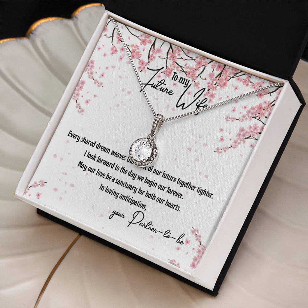 4040 b Eternal Hope Necklace, Gift to my Future Wife with Beautiful Message Card