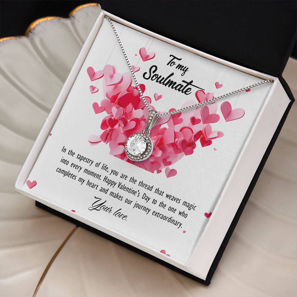 valentine-26b Eternal Hope Necklace, Gift to my Soulmate with Beautiful Message Card