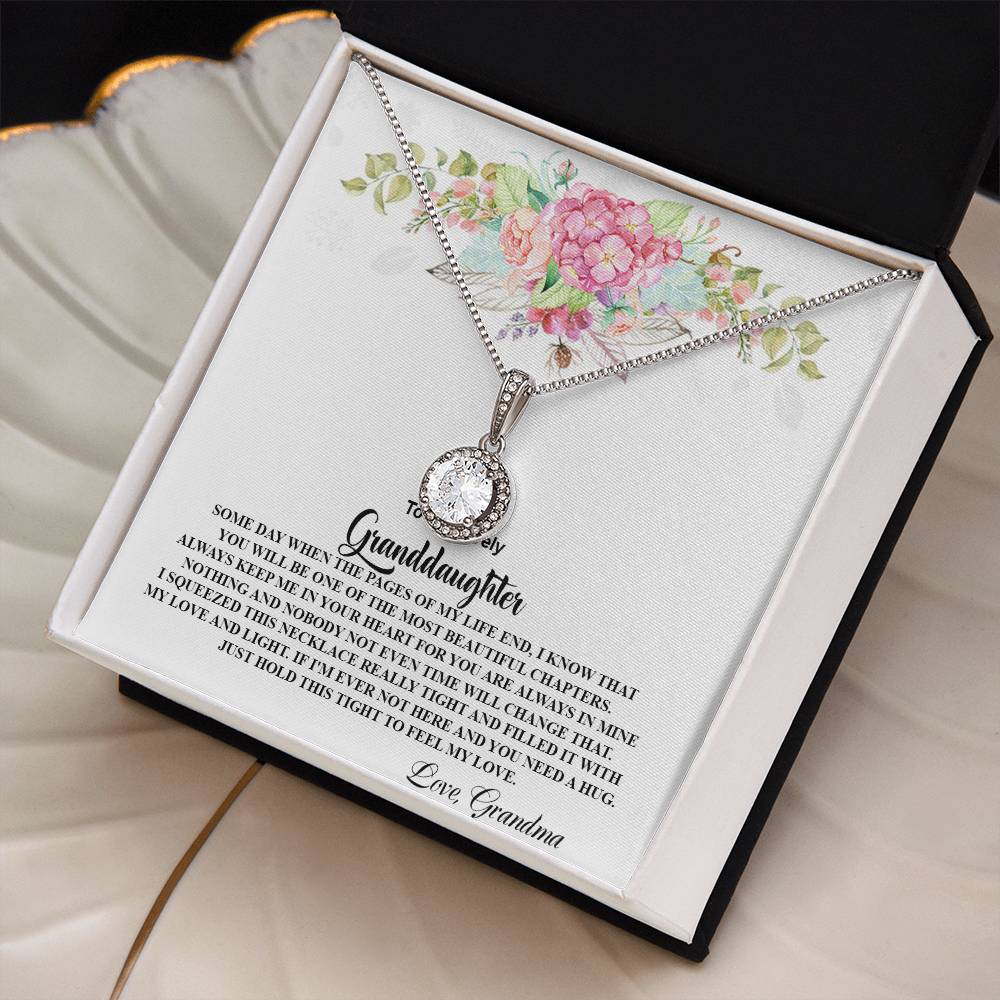 4026 b Eternal Hope Necklace, Gift to my Granddaughter with Beautiful Message Card