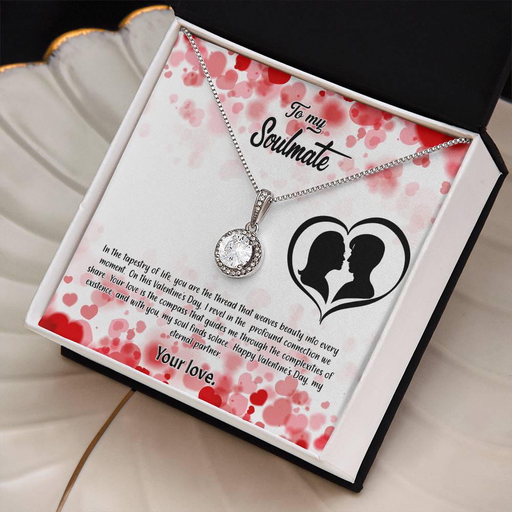 valentine-36b Eternal Hope Necklace, Gift to my Soulmate with Beautiful Message Card