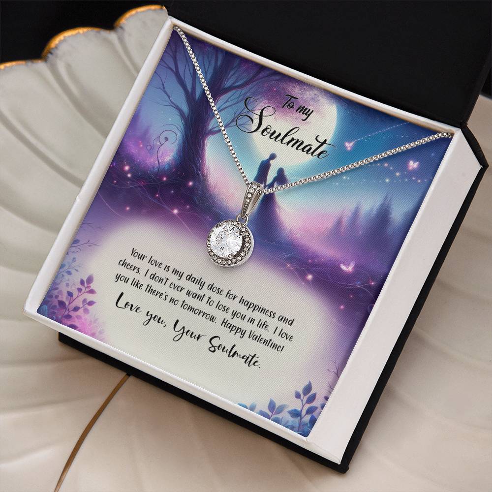 Valentine-st19b Eternal Hope Necklace, Gift to my Soulmate with Beautiful Message Card