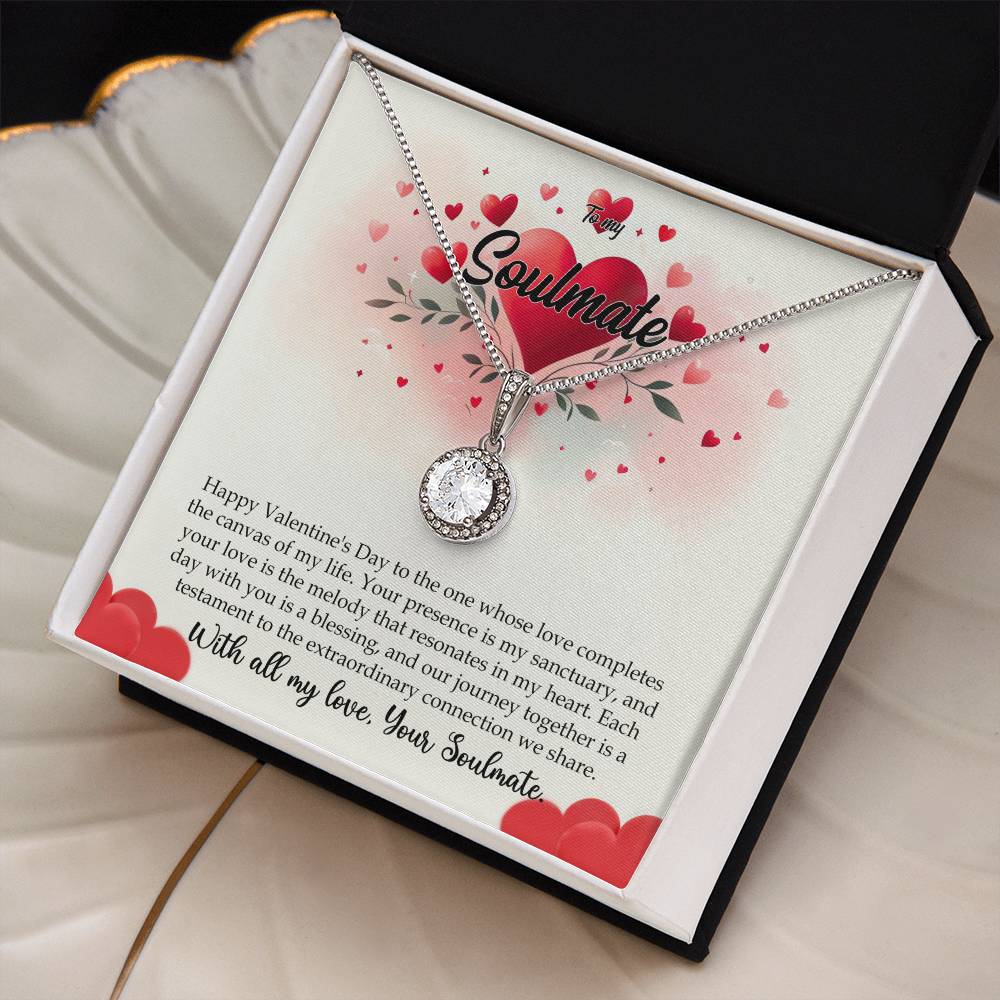 Valentine-st11b Eternal Hope Necklace, Gift to my Soulmate with Beautiful Message Card