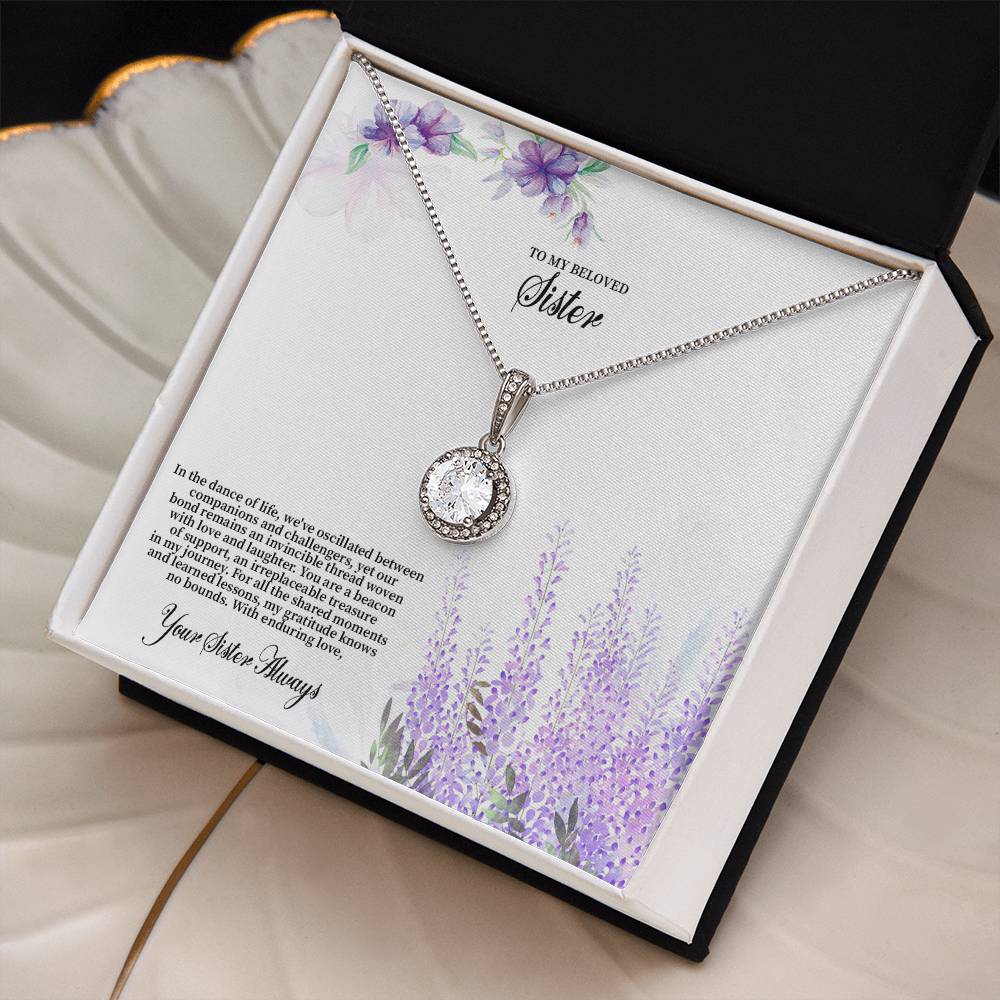 4030c Eternal Hope Necklace, Gift to my Sister with Beautiful Message Card