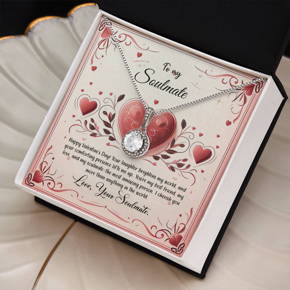 Valentine-st12b Eternal Hope Necklace, Gift to my Soulmate with Beautiful Message Card