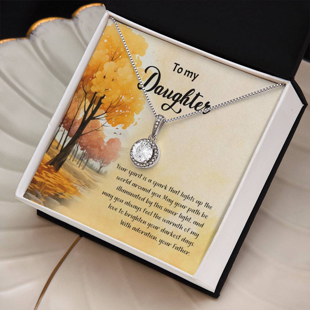 4041a Eternal Hope Necklace, Gift to my Daughter with Beautiful Message Card