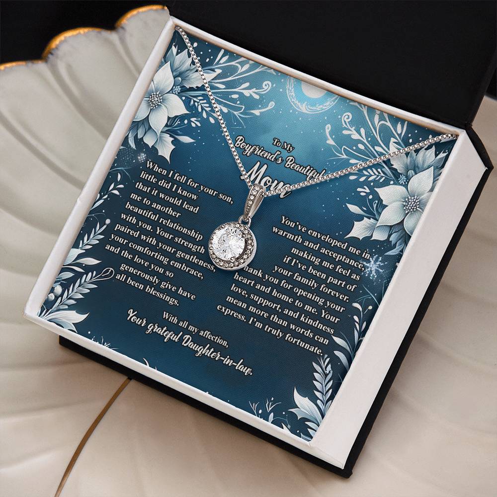 4046c Eternal Hope Necklace, Gift to my Boyfriend's Mom with Beautiful Message Card