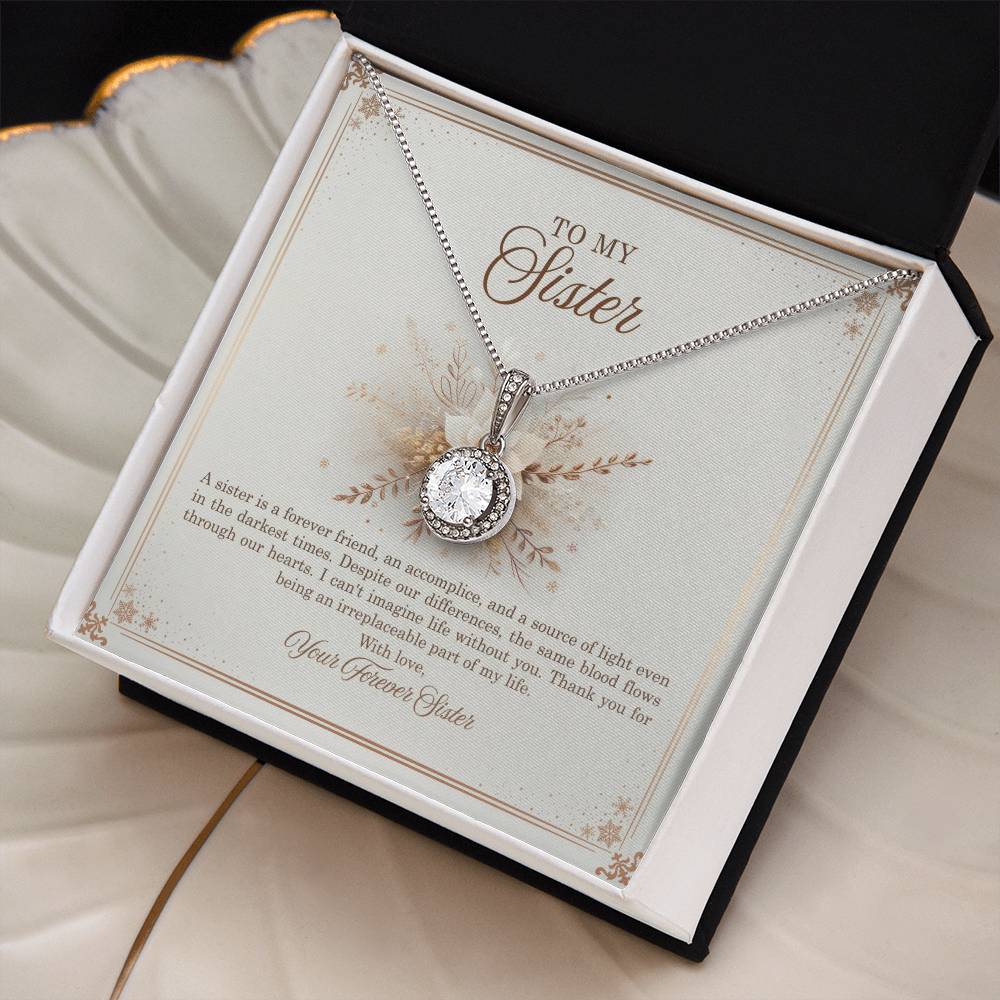 95318b Eternal Hope Necklace, Gift to my Sister with Beautiful Message Card