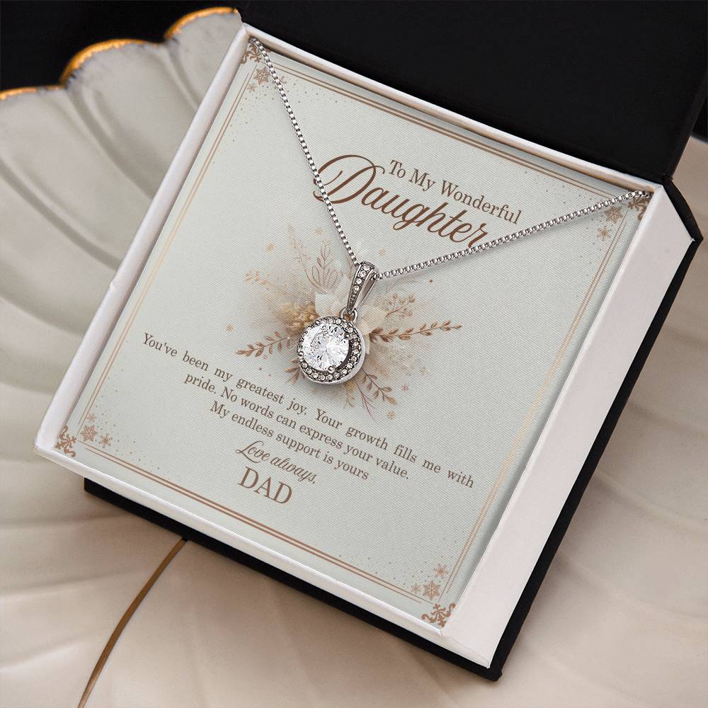 95318 c Eternal Hope Necklace, Gift to my Daughter with Beautiful Message Card