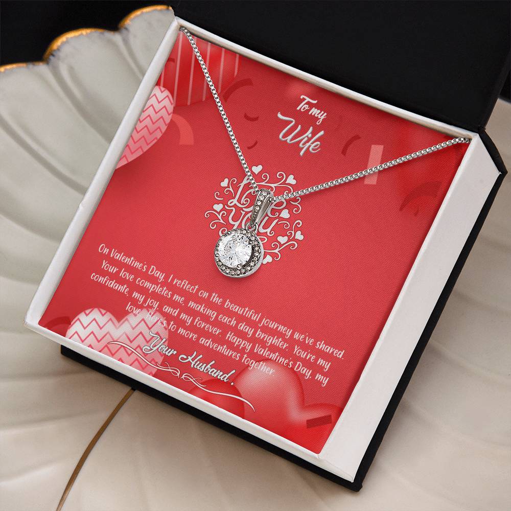 valentine-4a Eternal Hope Necklace, Gift to my Wife with Beautiful Message Card.