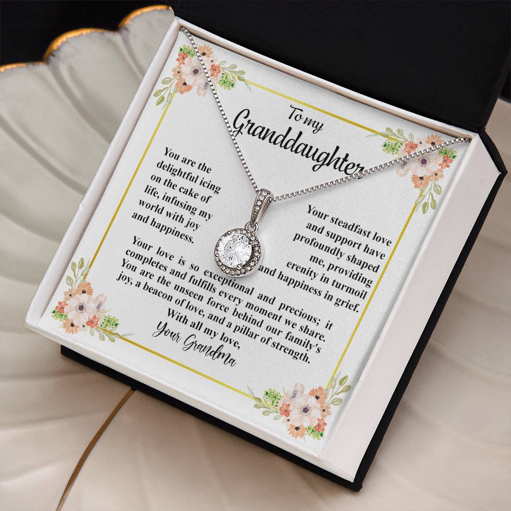 4032c Eternal Hope Necklace, Gift to my Granddaughter with Beautiful Message Card