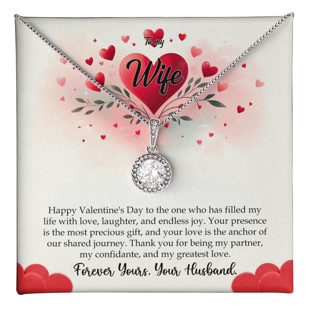 Valentine-st11a Eternal Hope Necklace, Gift to my Wife with Beautiful Message Card.