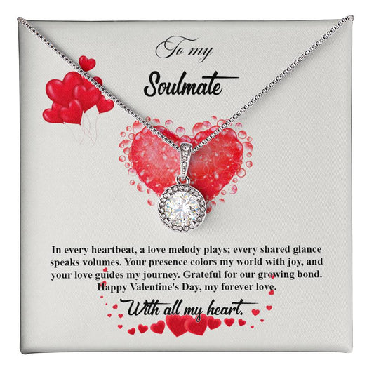 valentine-20b Eternal Hope Necklace, Gift to my Soulmate with Beautiful Message Card