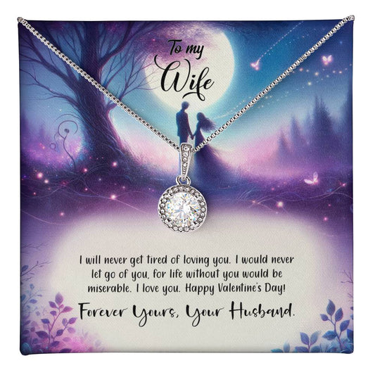 Valentine-st19a Eternal Hope Necklace, Gift to my Wife with Beautiful Message Card.