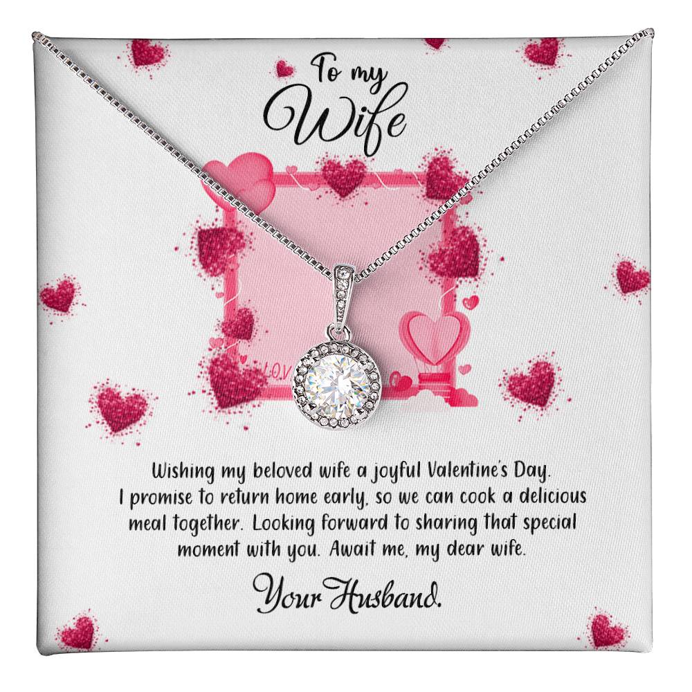 valentine-32b Eternal Hope Necklace, Gift to my Soulmate with Beautiful Message Card