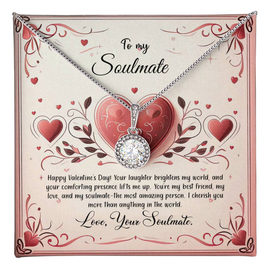 Valentine-st12b Eternal Hope Necklace, Gift to my Soulmate with Beautiful Message Card