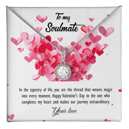 valentine-26b Eternal Hope Necklace, Gift to my Soulmate with Beautiful Message Card