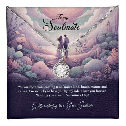 Valentine-st23b Eternal Hope Necklace, Gift to my Soulmate with Beautiful Message Card