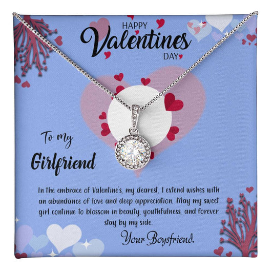 valentine-30c Eternal Hope Necklace, Gift to my Girlfriend with Beautiful Message Card