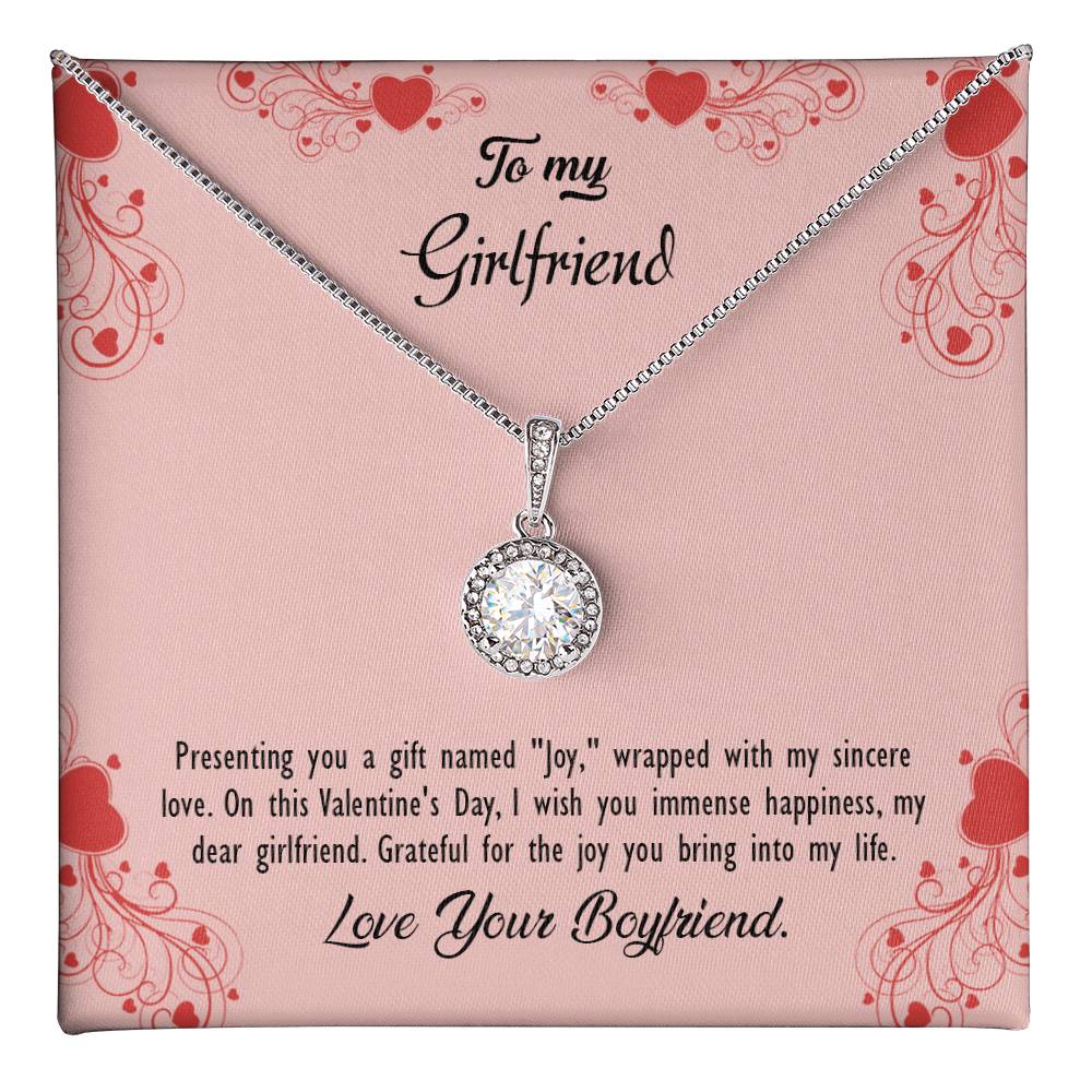 valentine-29c Eternal Hope Necklace, Gift to my Girlfriend with Beautiful Message Card