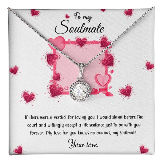 valentine-32c Eternal Hope Necklace, Gift to my Girlfriend with Beautiful Message Card