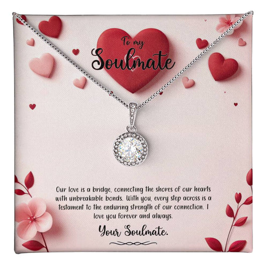 Valentine-st6b Eternal Hope Necklace, Gift to my Soulmate with Beautiful Message Card