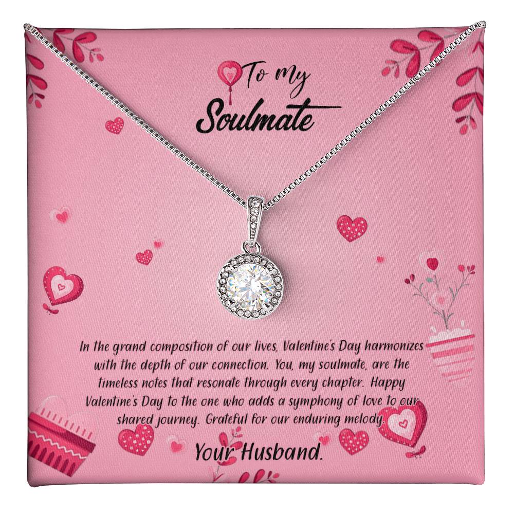 valentine-16b Eternal Hope Necklace, Gift to my Soulmate with Beautiful Message Card