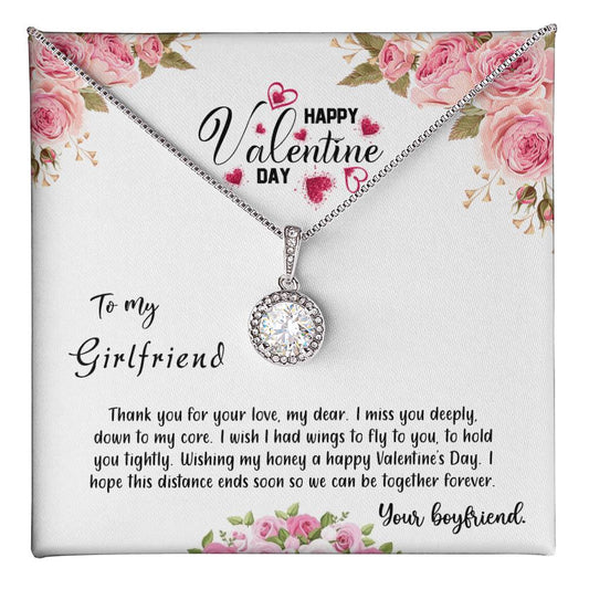 valentine-31c Eternal Hope Necklace, Gift to my Girlfriend with Beautiful Message Card