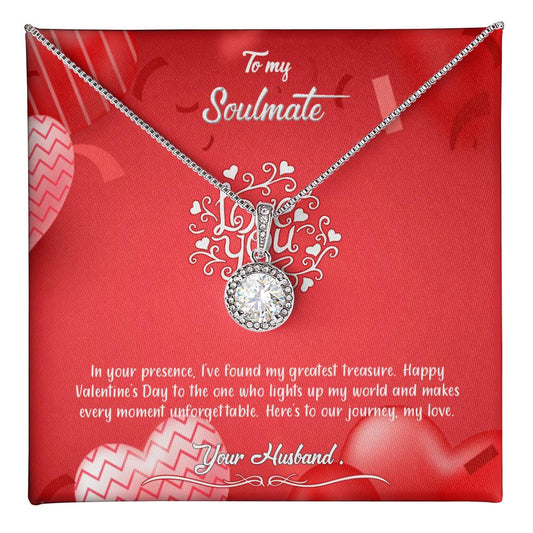 valentine-4b Eternal Hope Necklace, Gift to my Soulmate with Beautiful Message Card