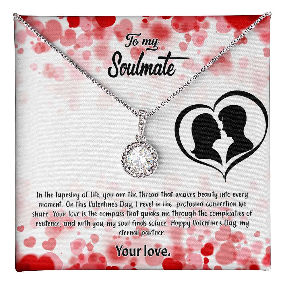 valentine-36b Eternal Hope Necklace, Gift to my Soulmate with Beautiful Message Card