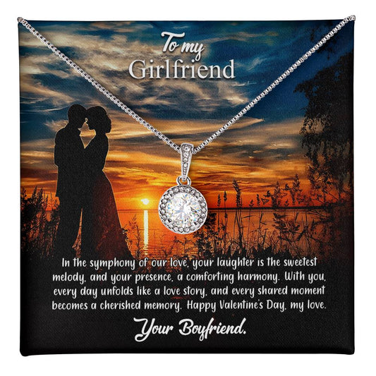 valentine-3c Eternal Hope Necklace, Gift to my Girlfriend with Beautiful Message Card