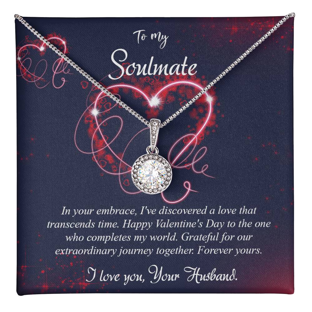 valentine-7b Eternal Hope Necklace, Gift to my Soulmate with Beautiful Message Card