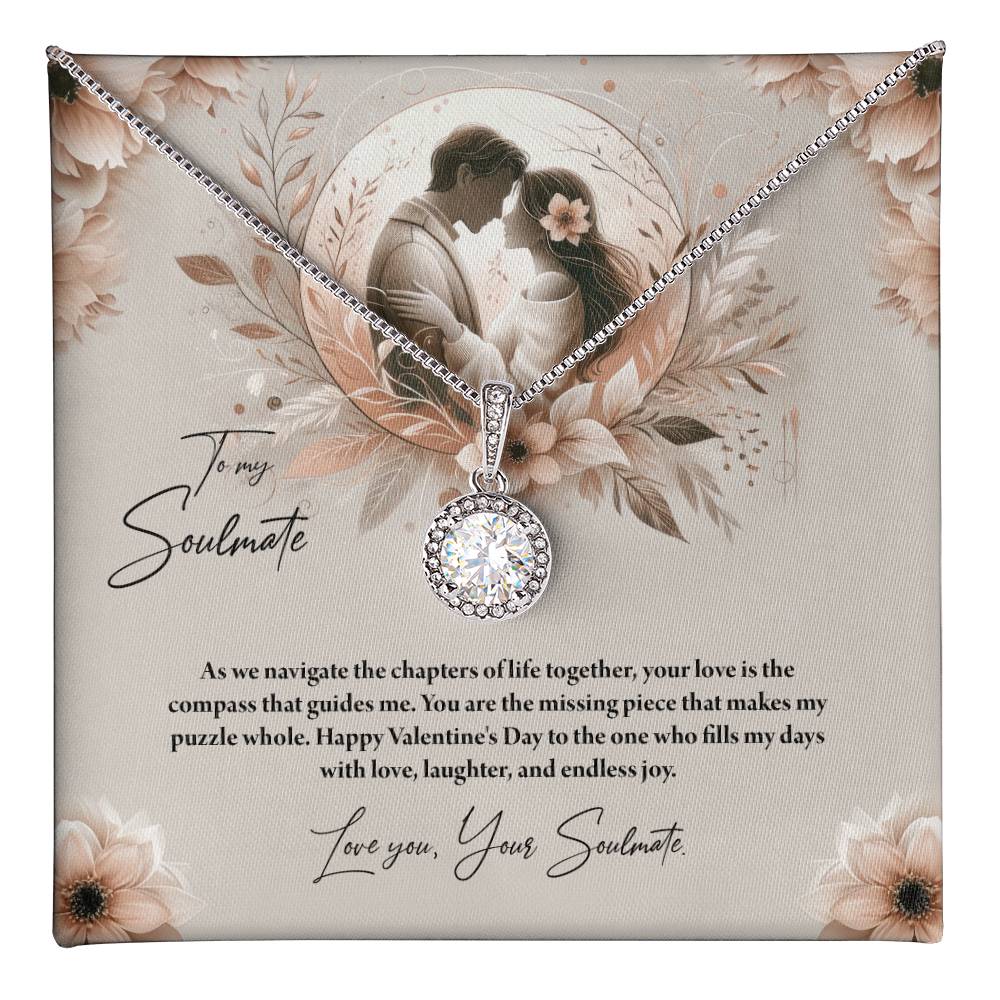 Valentine-st27b Eternal Hope Necklace, Gift to my Soulmate with Beautiful Message Card