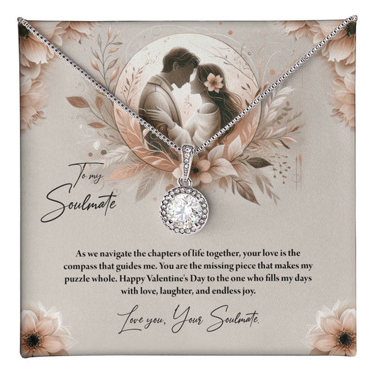 Valentine-st27b Eternal Hope Necklace, Gift to my Soulmate with Beautiful Message Card