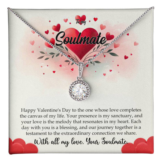 Valentine-st11b Eternal Hope Necklace, Gift to my Soulmate with Beautiful Message Card