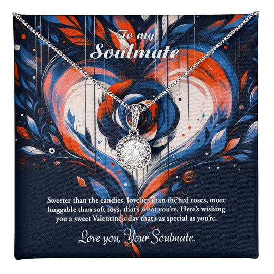 Valentine-st24b Eternal Hope Necklace, Gift to my Soulmate with Beautiful Message Card
