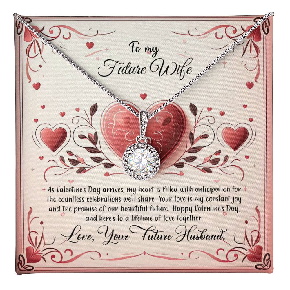 Valentine-st12d  Eternal Hope Necklace, Gift to my Future Wife with Beautiful Message Card