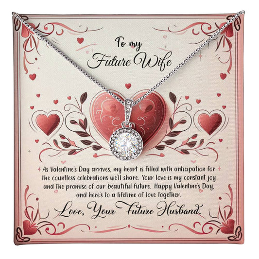 Valentine-st12d  Eternal Hope Necklace, Gift to my Future Wife with Beautiful Message Card