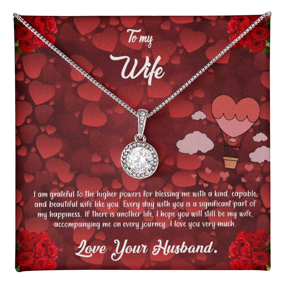 valentine-27a Eternal Hope Necklace, Gift to my Wife with Beautiful Message Card.