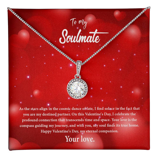 valentine-34b Eternal Hope Necklace, Gift to my Soulmate with Beautiful Message Card