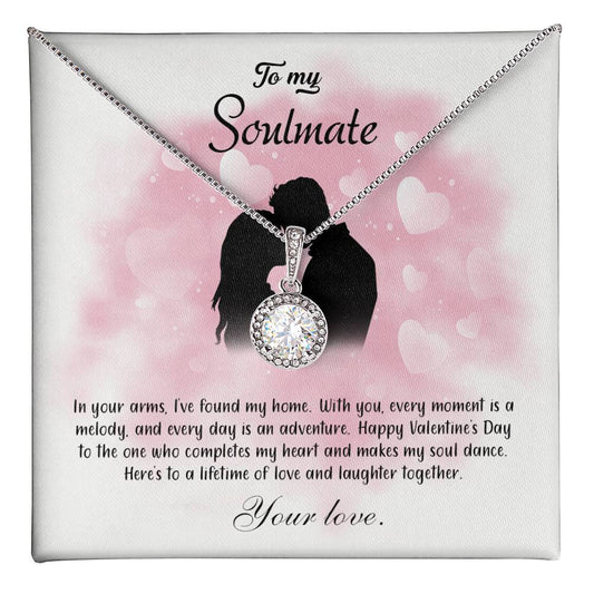 valentine-5b Eternal Hope Necklace, Gift to my Soulmate with Beautiful Message Card