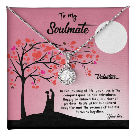 valentine-13b Eternal Hope Necklace, Gift to my Soulmate with Beautiful Message Card