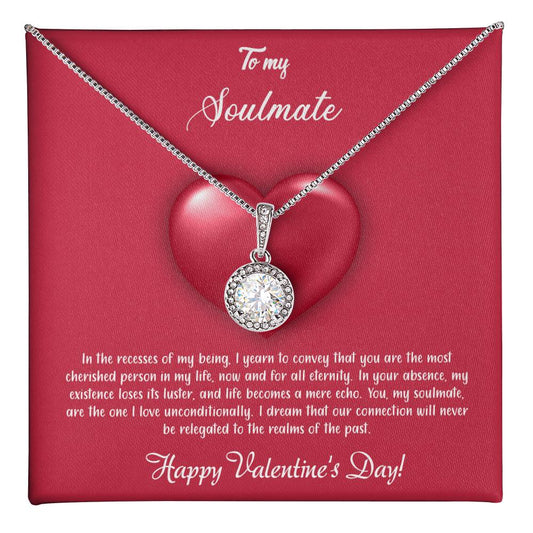 valentine-35b Eternal Hope Necklace, Gift to my Soulmate with Beautiful Message Card