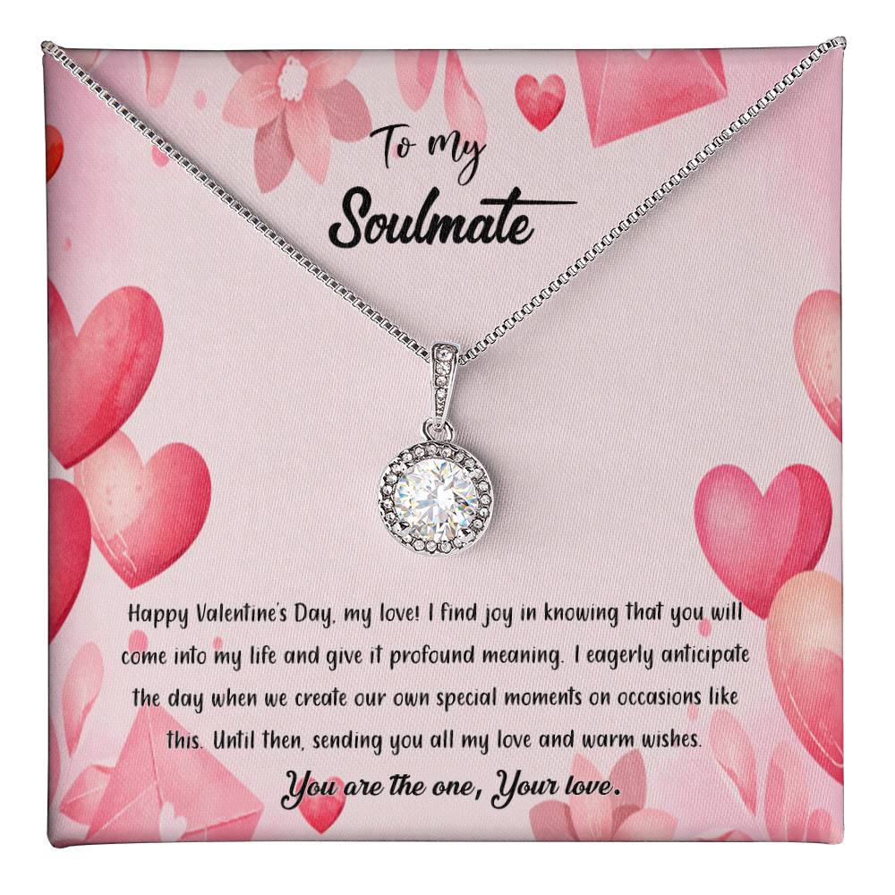 valentine-37b Eternal Hope Necklace, Gift to my Soulmate with Beautiful Message Card