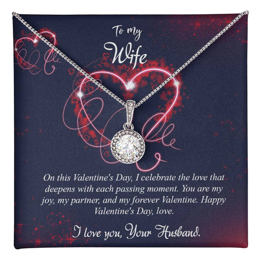 valentine-7a Eternal Hope Necklace, Gift to my Wife with Beautiful Message Card.