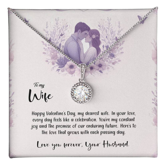 Valentine-st14a Eternal Hope Necklace, Gift to my Wife with Beautiful Message Card.