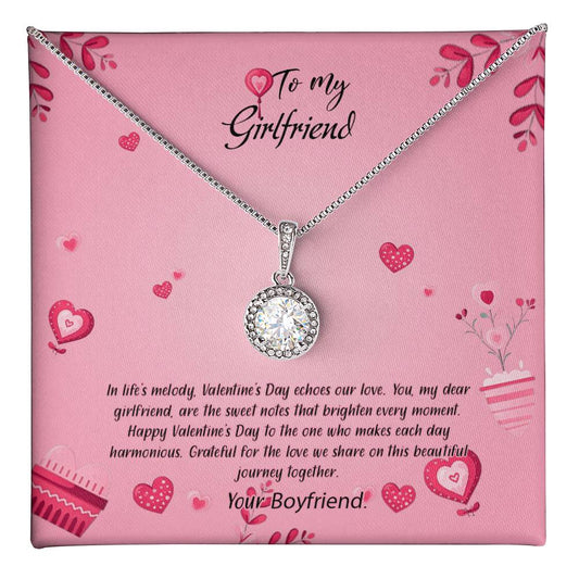 valentine-16c Eternal Hope Necklace, Gift to my Girlfriend with Beautiful Message Card