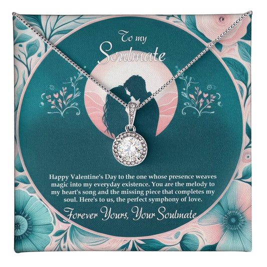 Valentine-st32b Eternal Hope Necklace, Gift to my Soulmate with Beautiful Message Card