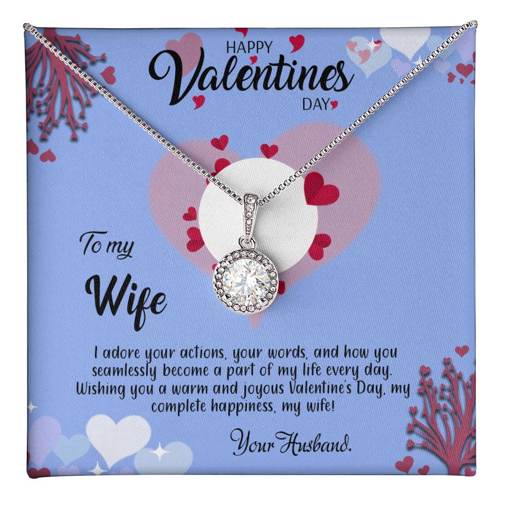 valentine-30a Eternal Hope Necklace, Gift to my Wife with Beautiful Message Card.